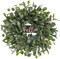 24" Eucalyptus Wreath with Hello Sign for Front Door, All Seasons Greenery Wreath, Artificial Eucalyptus Wreath for Farmhouse Porch, Window, Wall, Year Round Spring Summer Outdoor & Indoor Home Decor